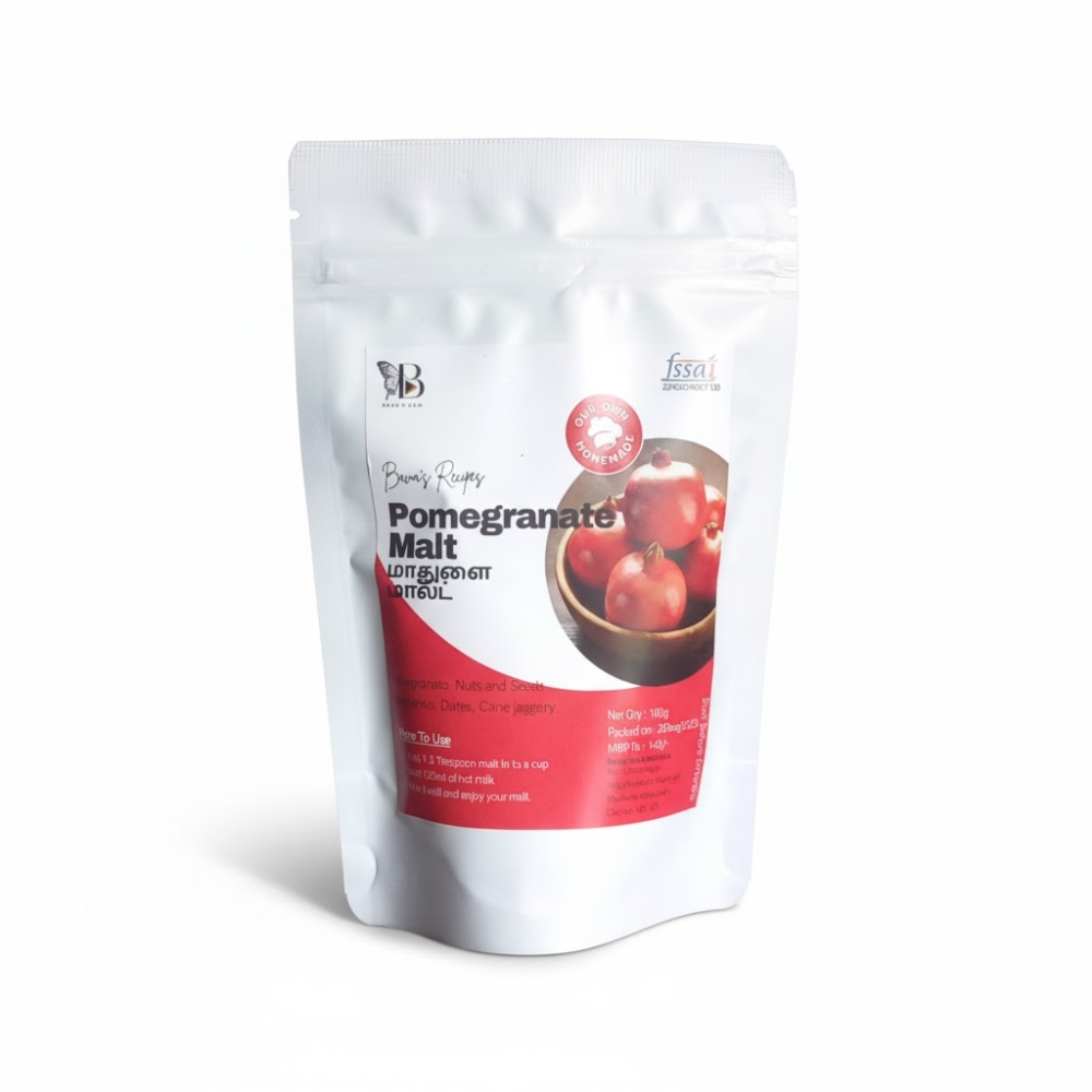 Pomegranate Malt, Dates & Jaggery Malt: Healthy Homemade Drink Powder