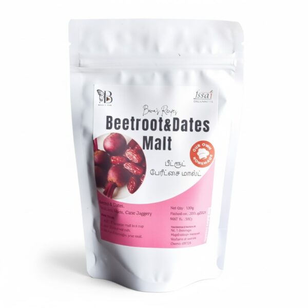 Beetroot & Dates Malt | Homemade Health Drink Mix | Natural Sweetener