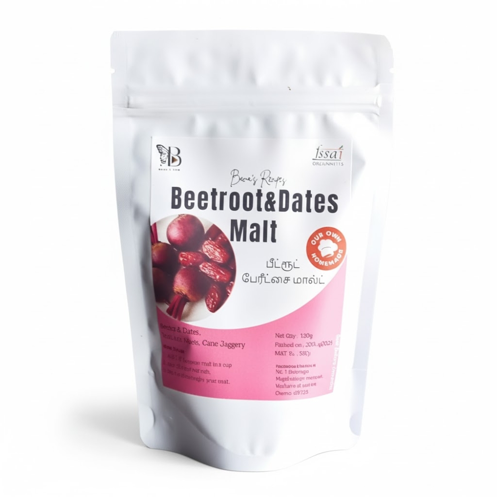 Beetroot & Dates Malt | Homemade Health Drink Mix | Natural Sweetener