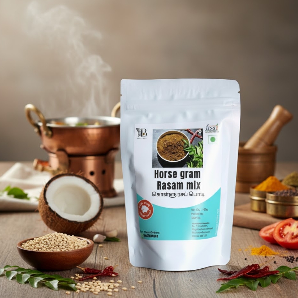 Second image of Homemade Horse Gram Rasam Mix (Kollu Rasam Podi) - 100g