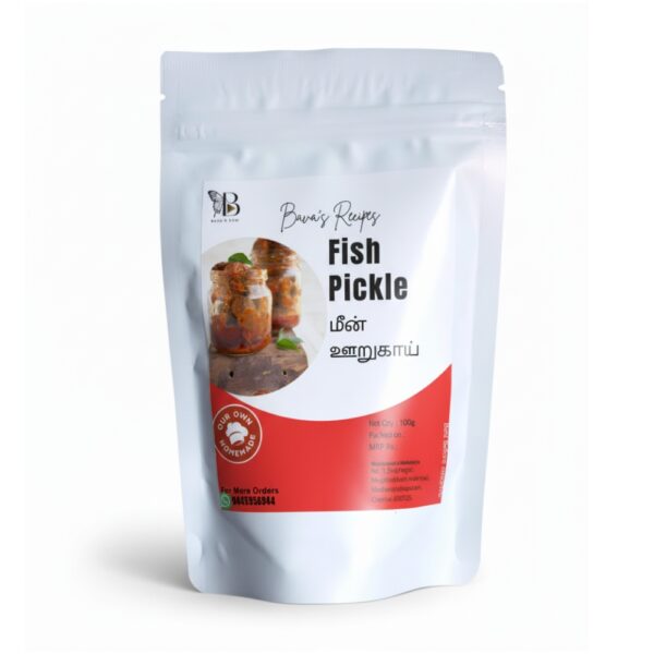 Bava's Recipes Homemade Fish Pickle - Spicy & Authentic 200g