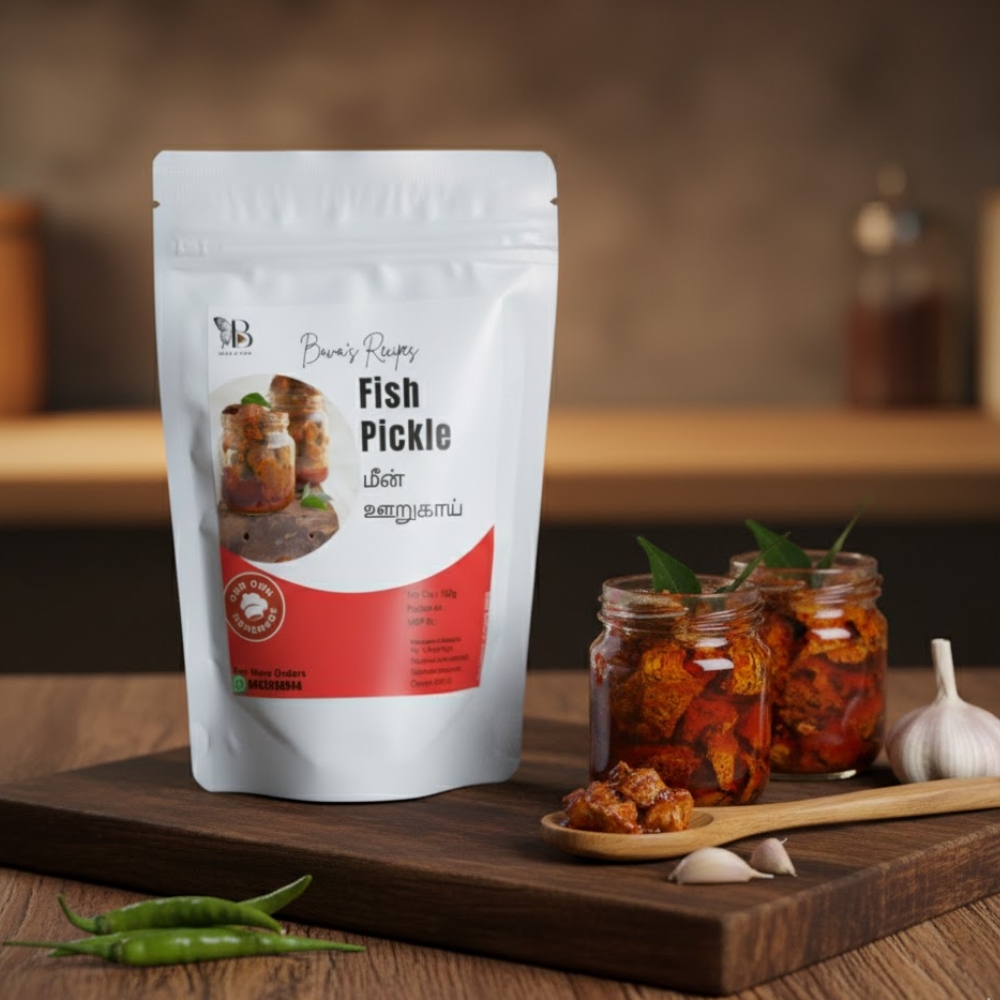 Second image of Bava's Recipes Homemade Fish Pickle - Spicy & Authentic 200g